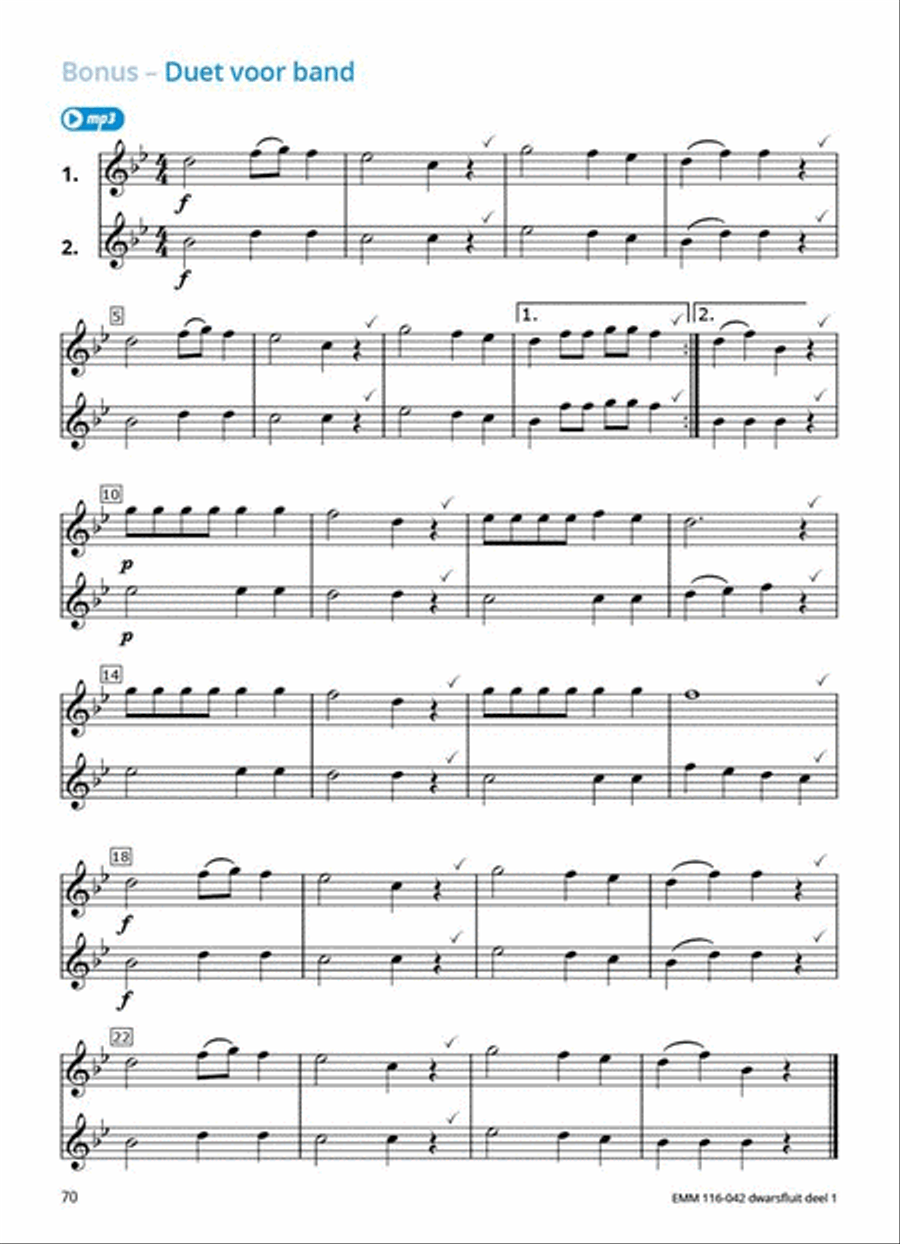 Samen Leren Samenspelen Dwarsfluit Flute Solo scores gallery preview page 9