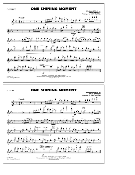 One Shining Moment - Flute/Piccolo