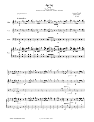 Vivaldi: The Four Seasons Complete for Flute & Piano Trio
