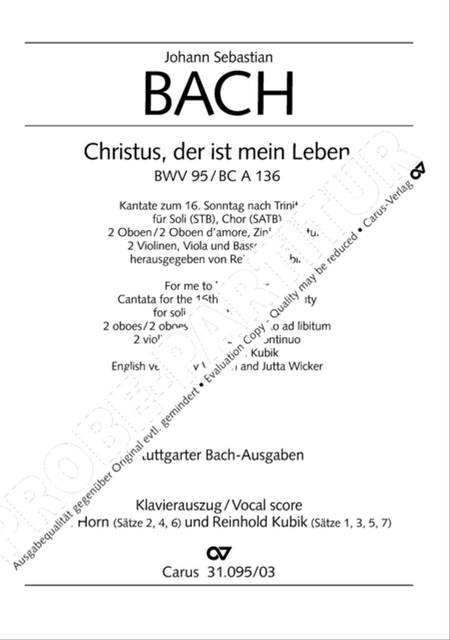 For me to live is Jesus (Christus, der ist mein Leben) STB scores gallery preview page 2