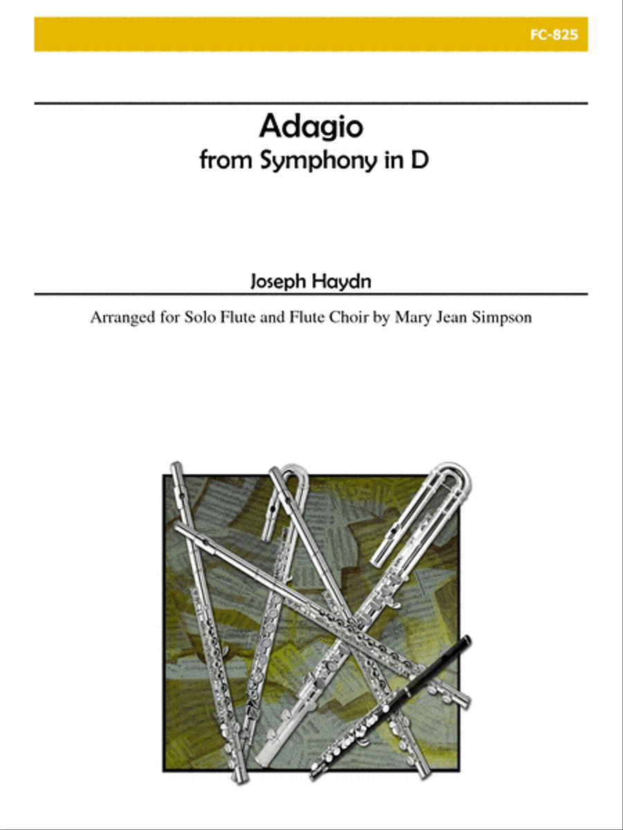 Adagio from Symphony in D for Flute Choir Flute Choir scores gallery preview page 1