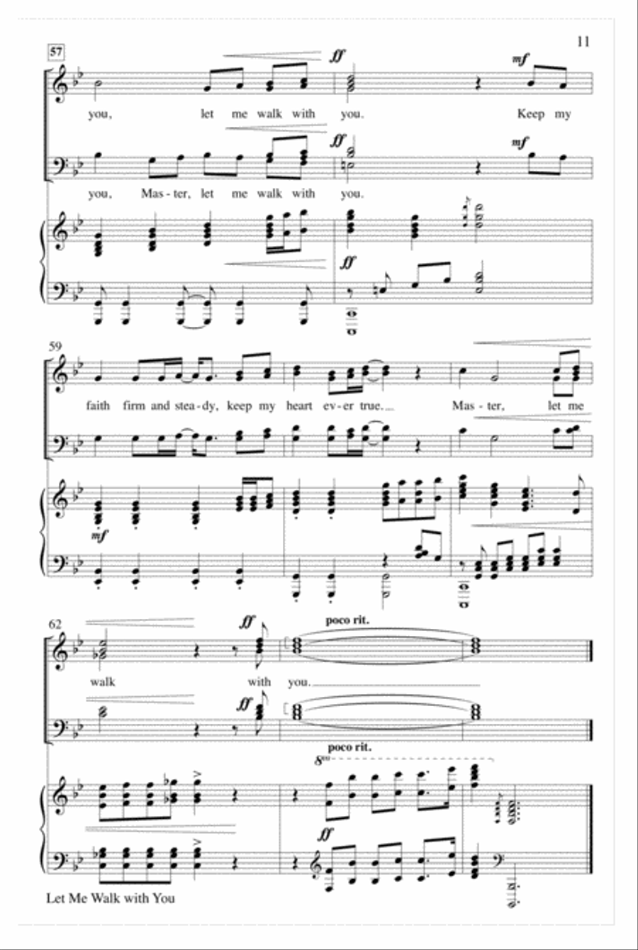 Let Me Walk with You Choir scores gallery preview page 11