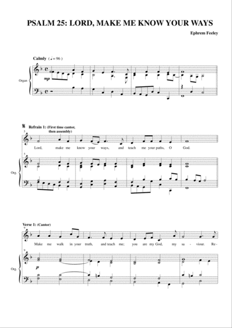 Psalm 25: Lord, Make Me Know your Ways