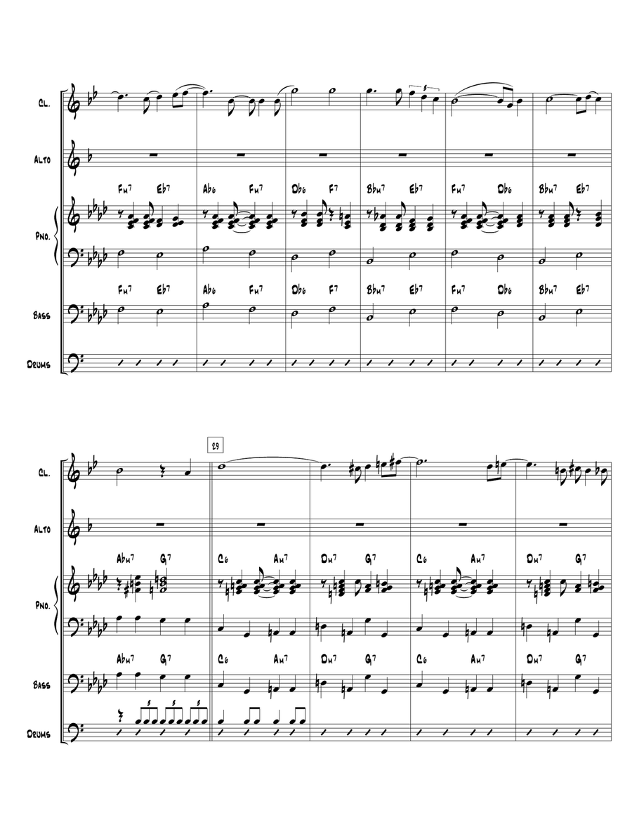 Beyond The Sea Jazz Ensemble scores gallery preview page 3