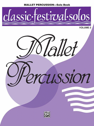 Book cover for Classic Festival Solos (Mallet Percussion), Volume 2