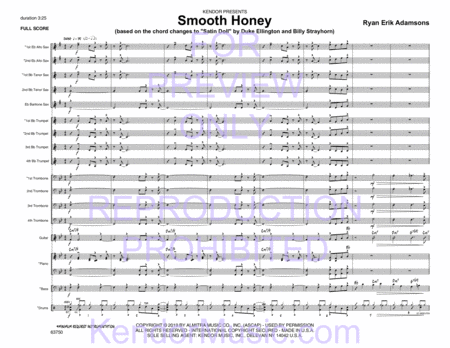 Smooth Honey (based on the chord changes to 'Satin Doll' by Duke Ellington and Billy Strayhorn) (Full Score)