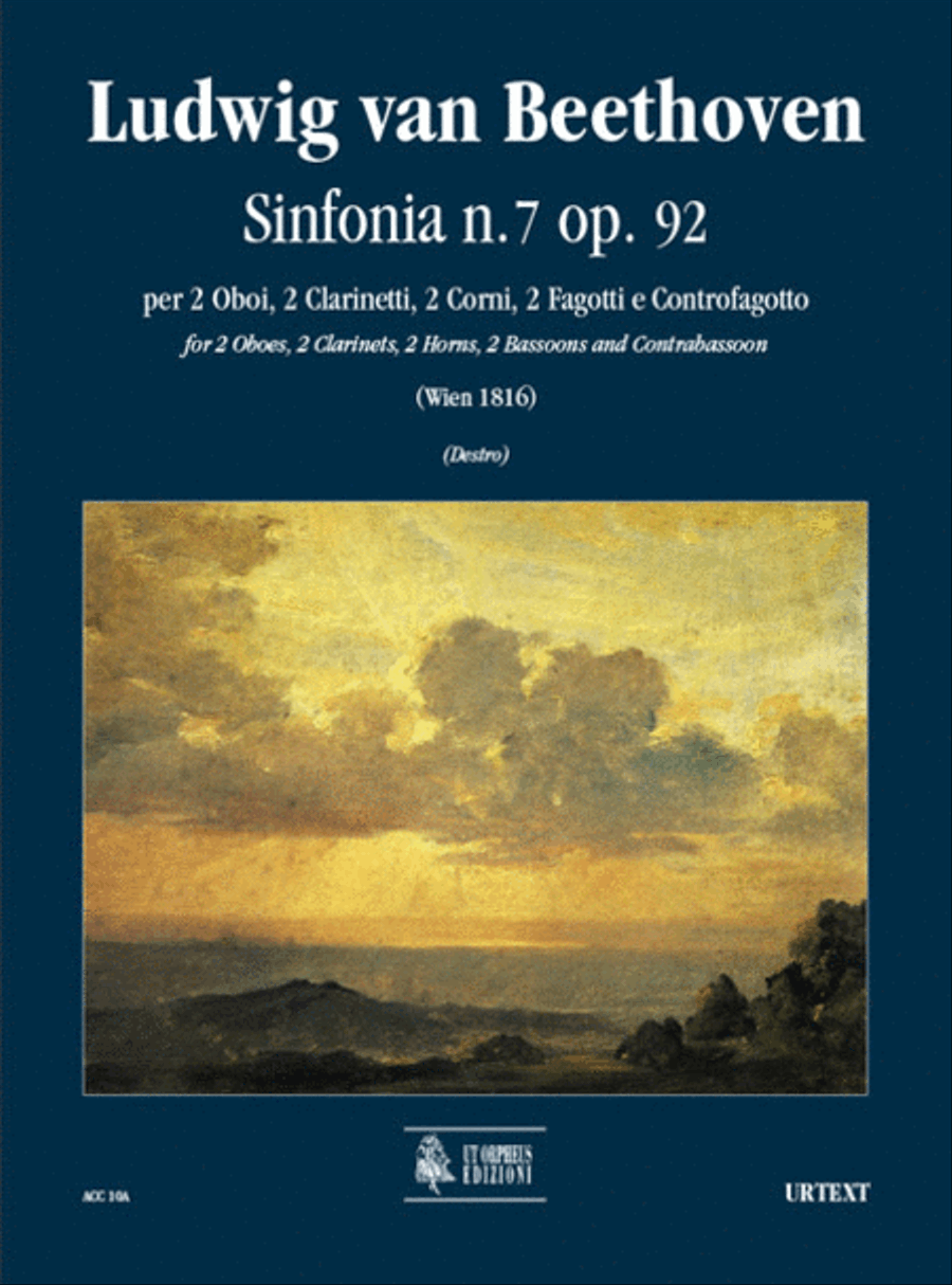 Symphony No. 7 Op. 92 for 2 Oboes, 2 Clarinets, 2 Horns, 2 Bassoons and Double Bassoon (Wien 1816) Bassoon scores gallery preview page 1