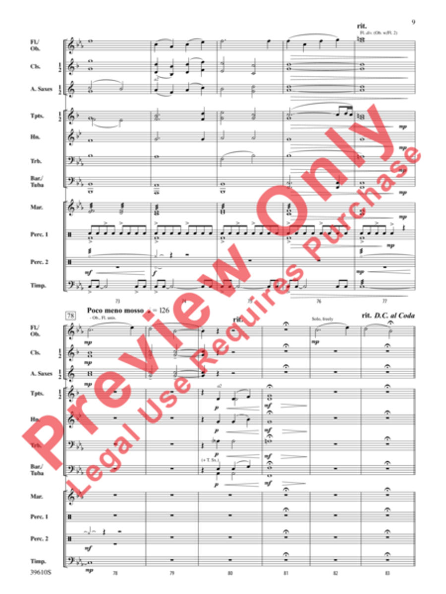 Hercules vs. the Hydra Concert Band scores gallery preview page 11