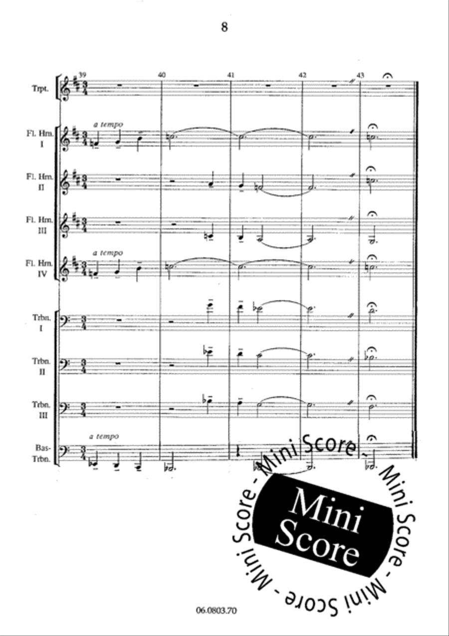 Wiegenlied (Lullaby) Brass Ensemble scores gallery preview page 10