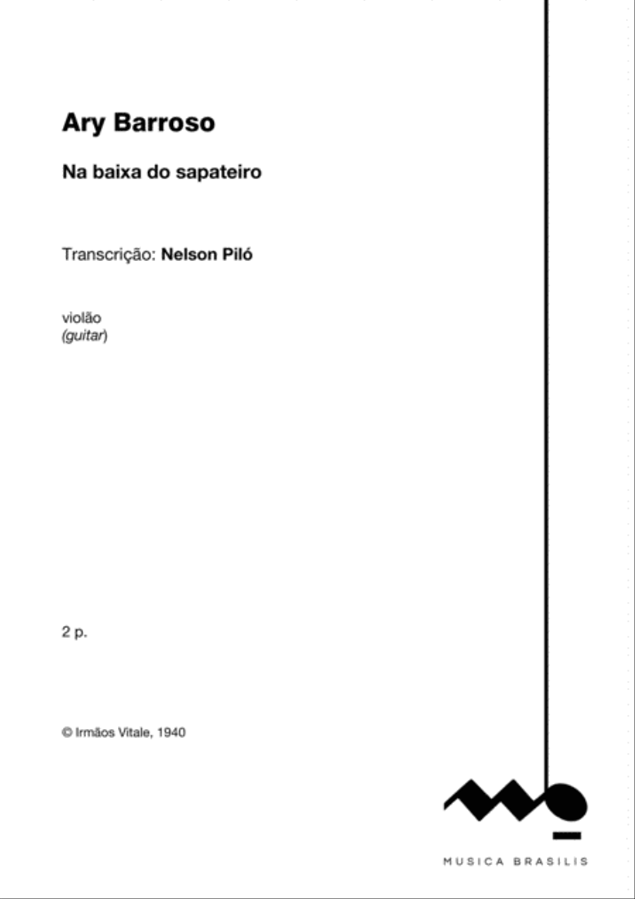 Na baixa do sapateiro (violão) Classical Guitar scores gallery preview page 2