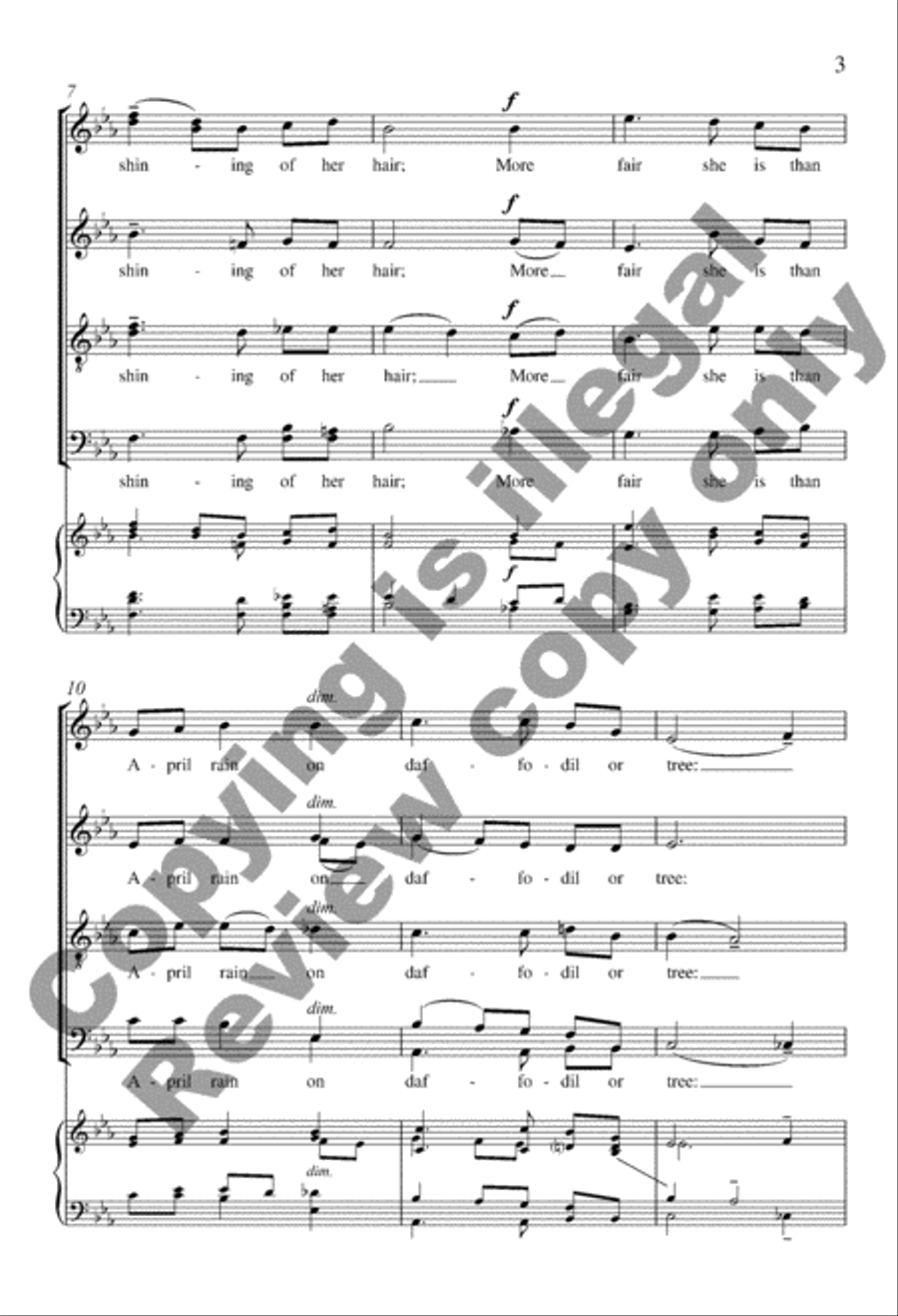 Flower of Beauty (Choral Score) Divisi scores gallery preview page 3