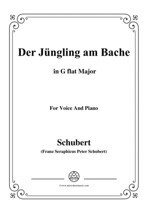 Schubert-Der Jüngling am Bache,G flat Major,for voice and piano