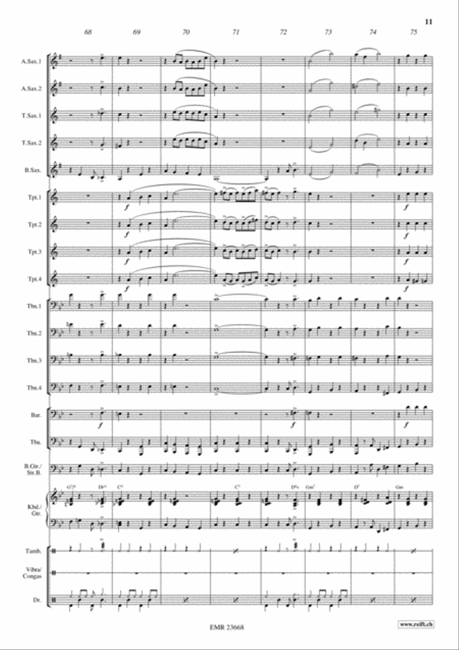 Sweet Georgia Brown Sweet Georgia Brown Big Band scores gallery preview page 11