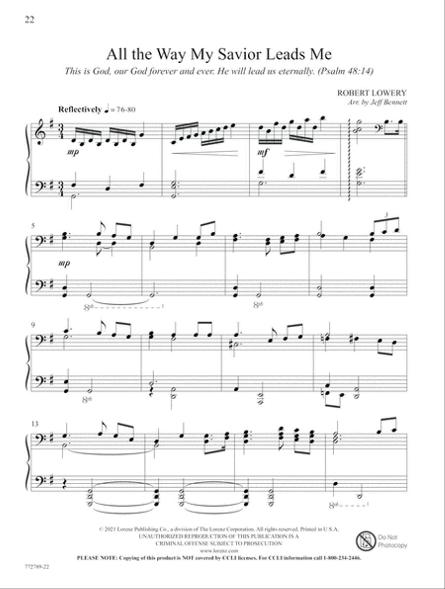 Playing the Psalms Playing the Psalms Piano Solo scores gallery preview page 12