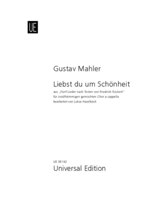 Book cover for Liebst du um Schönheit