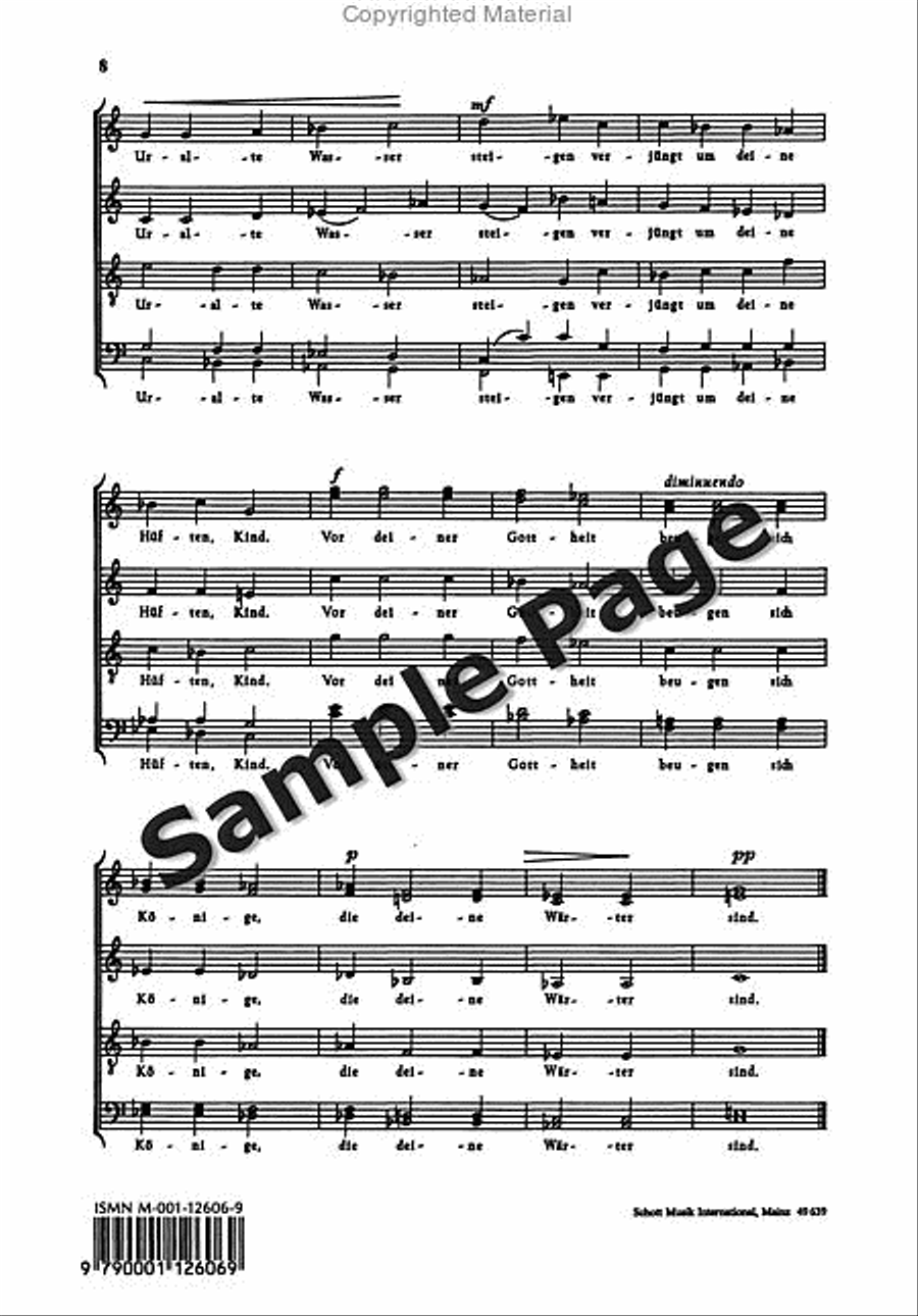 Moerike Choere 2 Ssatbb 4-Part scores gallery preview page 9