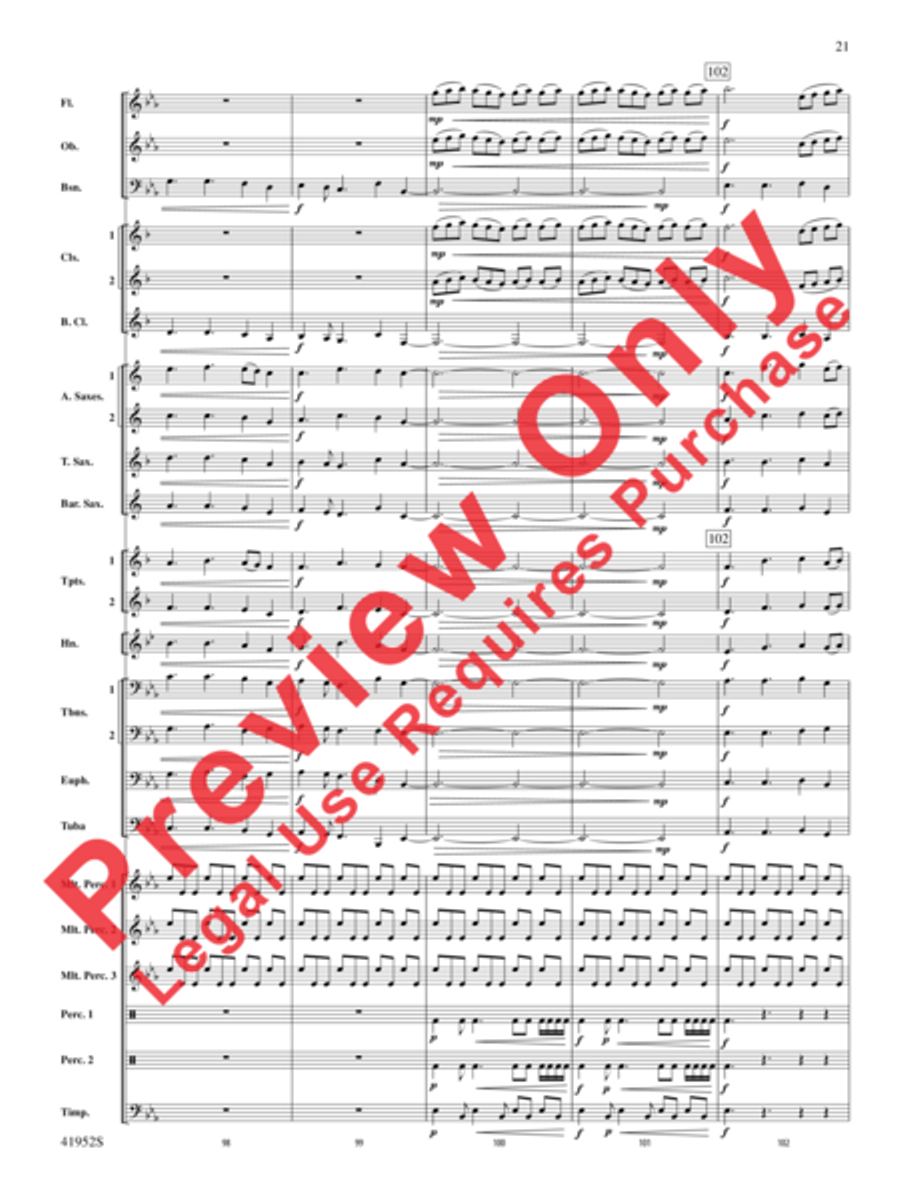 Furaha! Concert Band scores gallery preview page 21