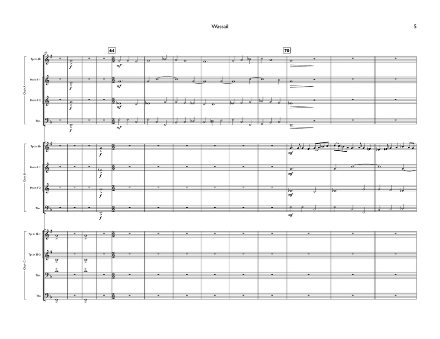 Wassail Brass Ensemble scores gallery preview page 5