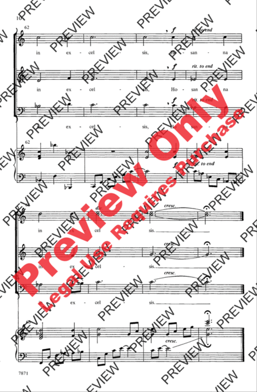 Sanctus Sanctus 3-Part scores gallery preview page 10