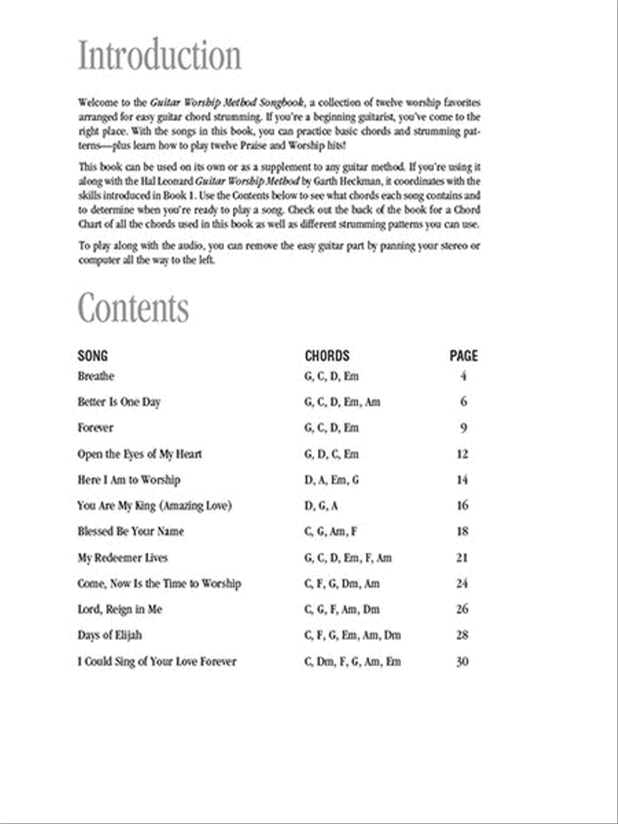 Guitar Worship Songbook, Book 1 Guitar scores gallery preview page 2