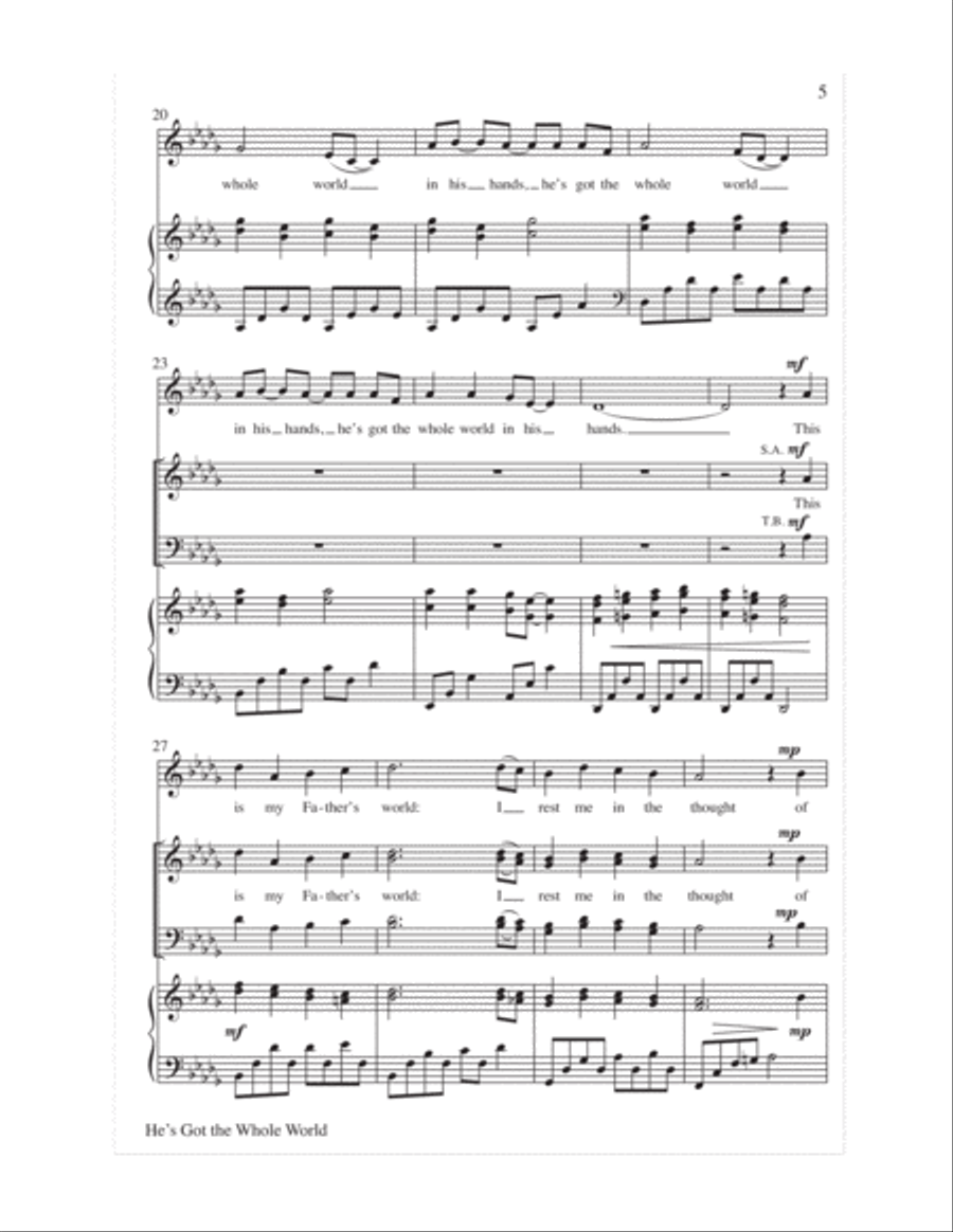 Let the Children Sing 4-Part scores gallery preview page 7