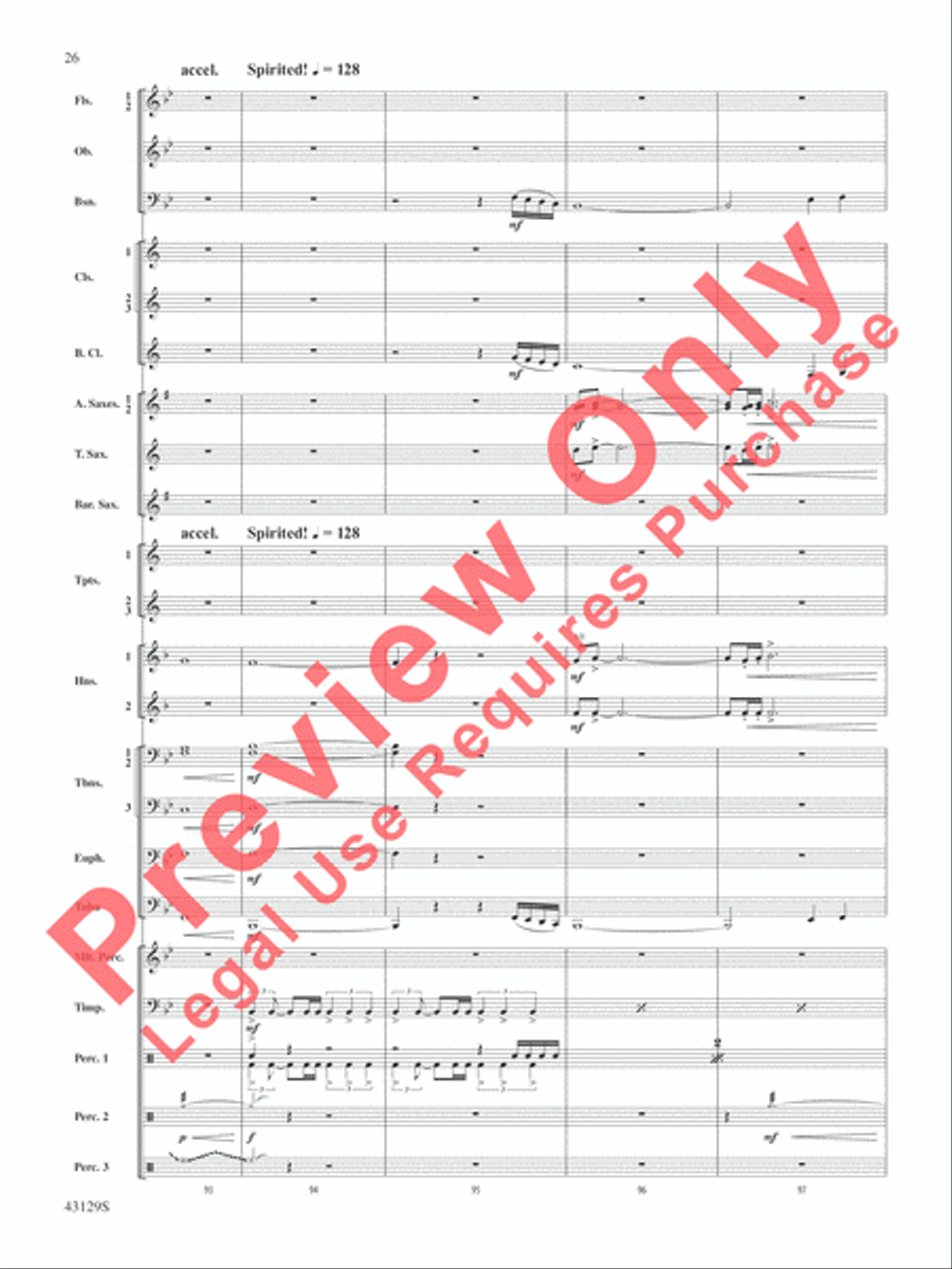 Soundtrack Concert Band scores gallery preview page 27
