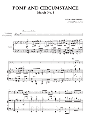 Pomp and Circumstance March No. 1 for Trombone (Euphonium) and Piano