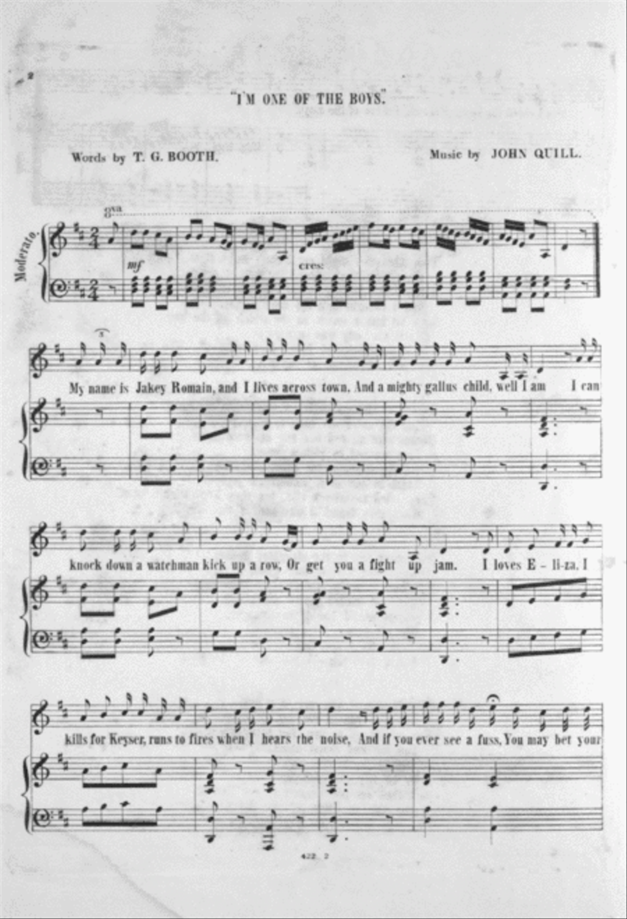 I'm One of the Boys Voice scores gallery preview page 2