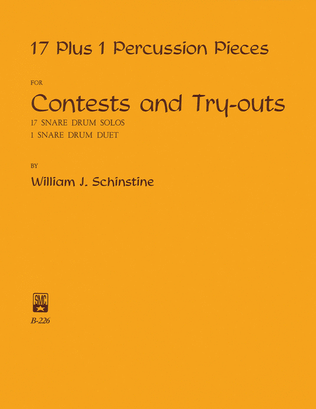 Book cover for 17 + 1 Percussion Pieces