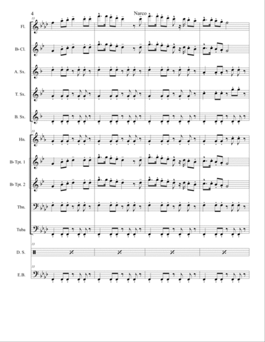 Narco Marching Band scores gallery preview page 4