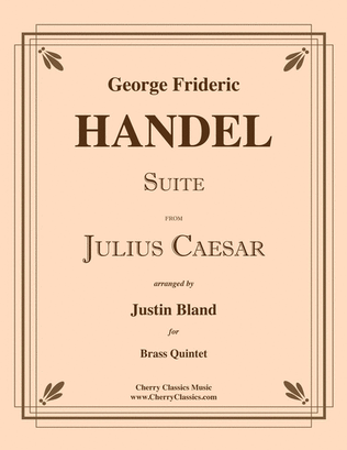 Book cover for Suite from Julius Caesar for Brass Quintet