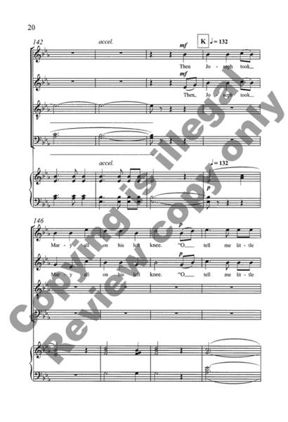 Appalachian Carols: 2. Cherry Tree Carol (Choral Score)