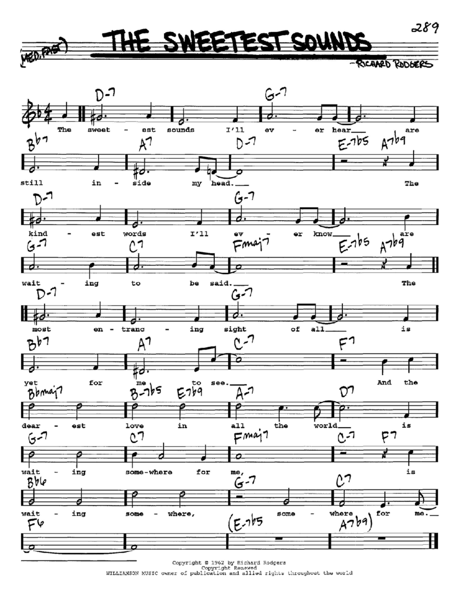 The Sweetest Sounds The Sweetest Sounds Voice scores gallery preview page 1