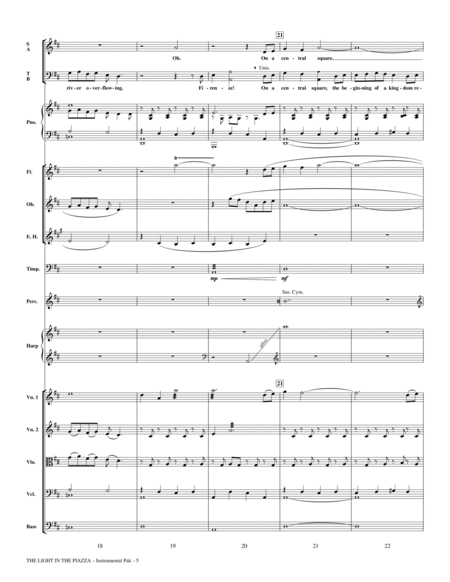 The Light In The Piazza (Choral Highlights) (arr. John Purifoy) - Full Score