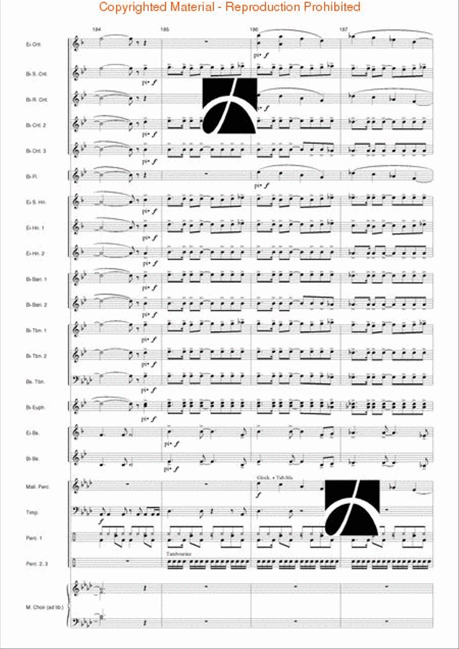 Pacific Dreams Concert Band scores gallery preview page 35