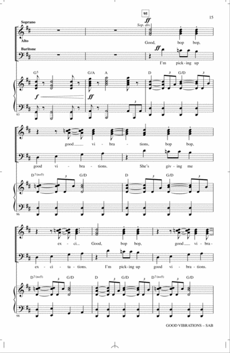 Good Vibrations Good Vibrations 3-Part scores gallery preview page 14