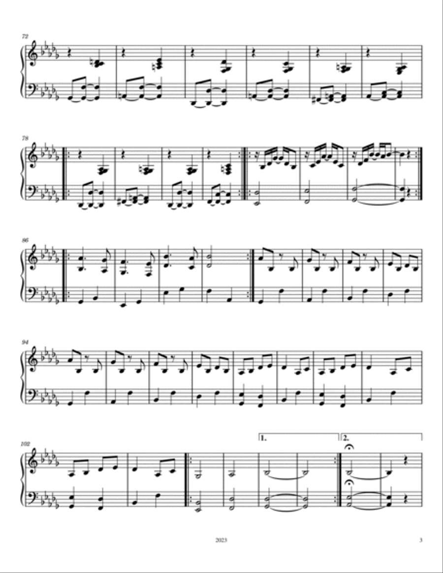 Piano Solo 6 Piano Solo scores gallery preview page 3