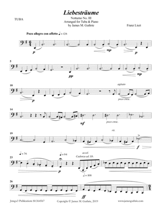 Liszt: Liebestraume for Tuba & Piano