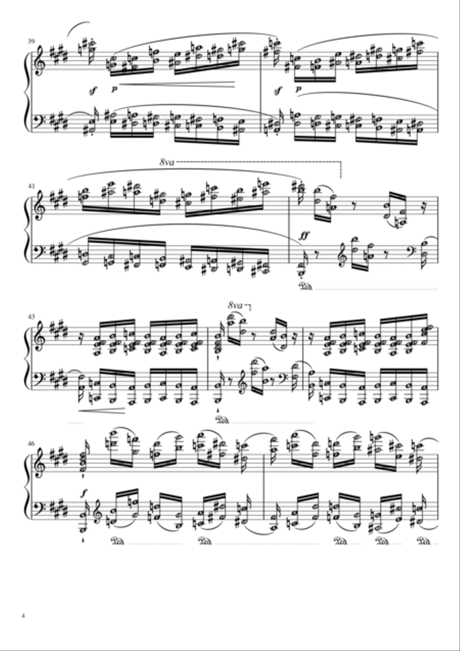Etude Op. 10 No. 3 Tristesse (Chopin) | Piano Solo Grade 7 with note names & meanings Piano Method scores gallery preview page 4