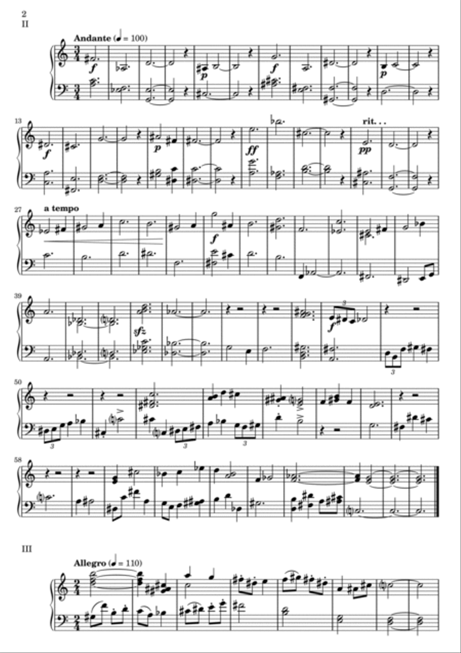 Divertimento (2014) Piano Solo scores gallery preview page 2