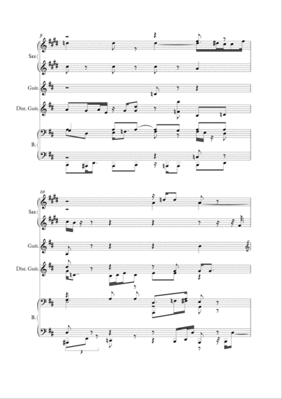 10 Pista terremoto 10 Pista terremoto Small Ensemble scores gallery preview page 5