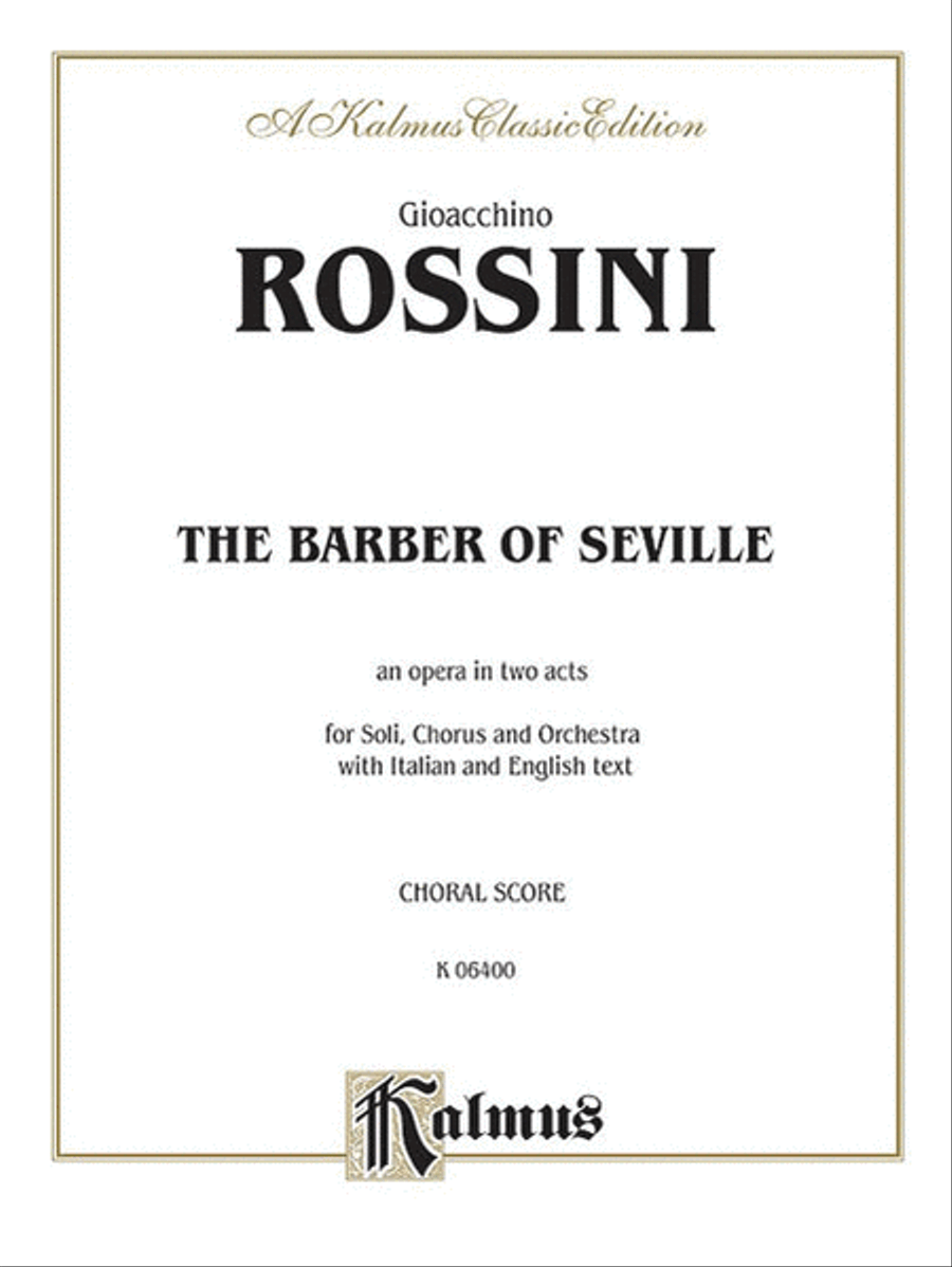 The Barber of Seville Voice scores gallery preview page 1