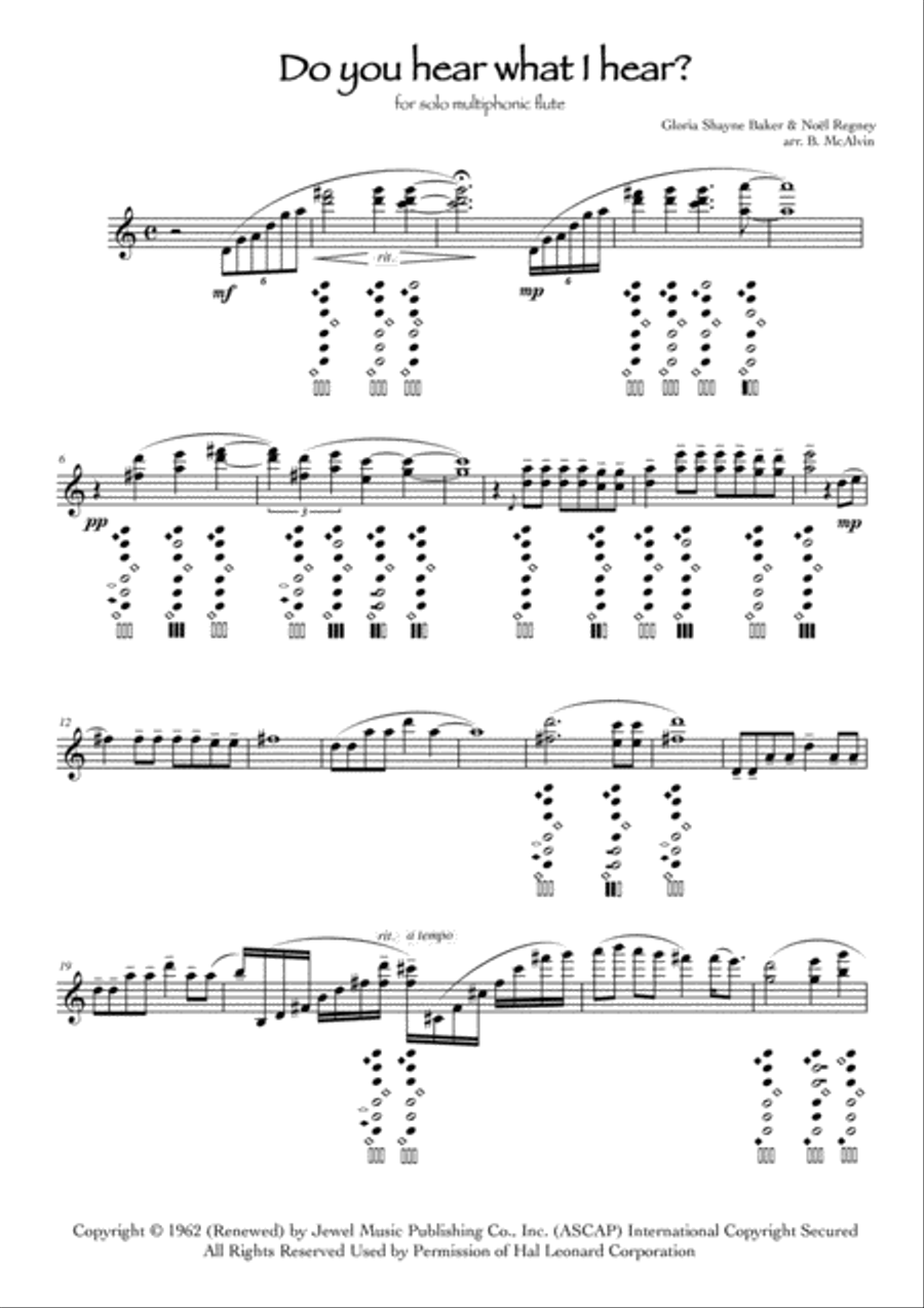 Do You Hear What I Hear Do You Hear What I Hear Flute Solo scores gallery preview page 3