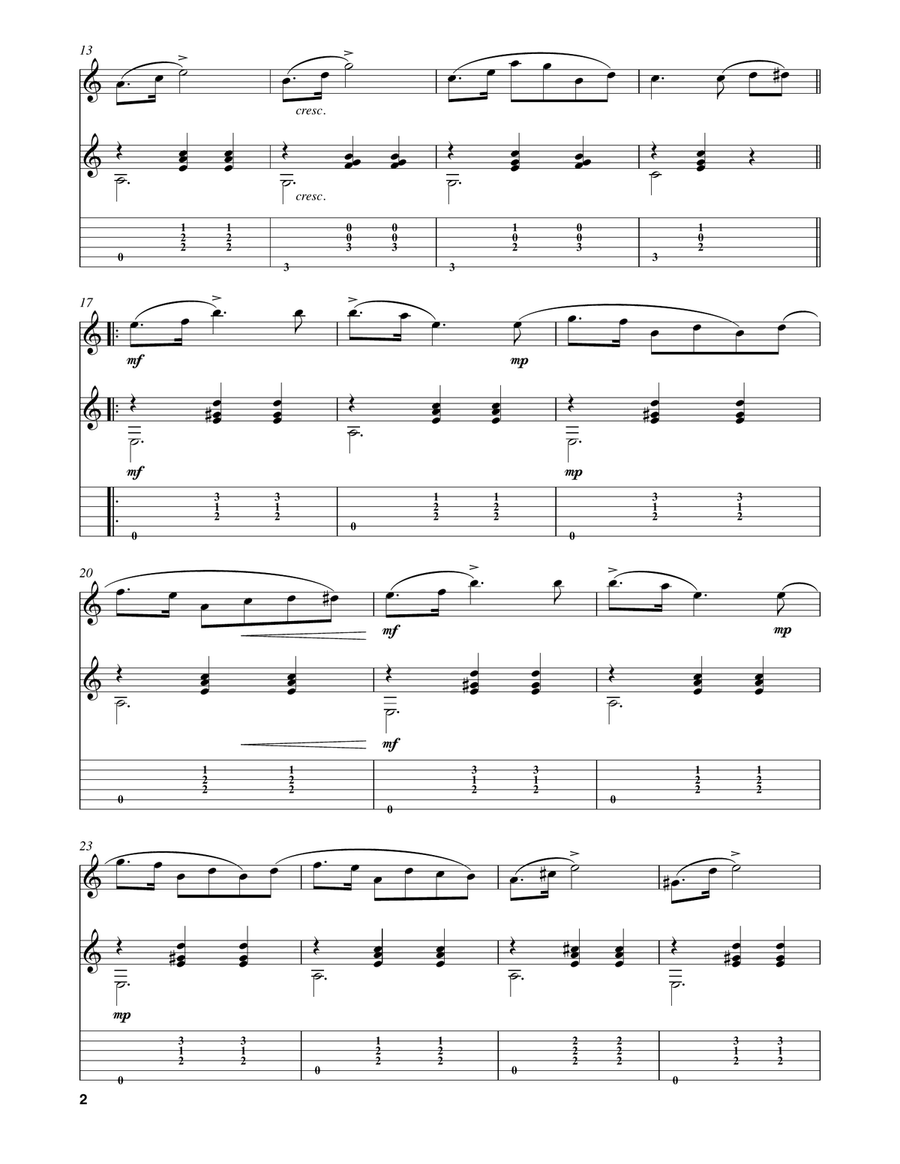 Waltz in B Minor (Op. 18, No. 6; D.145) Flute scores gallery preview page 2