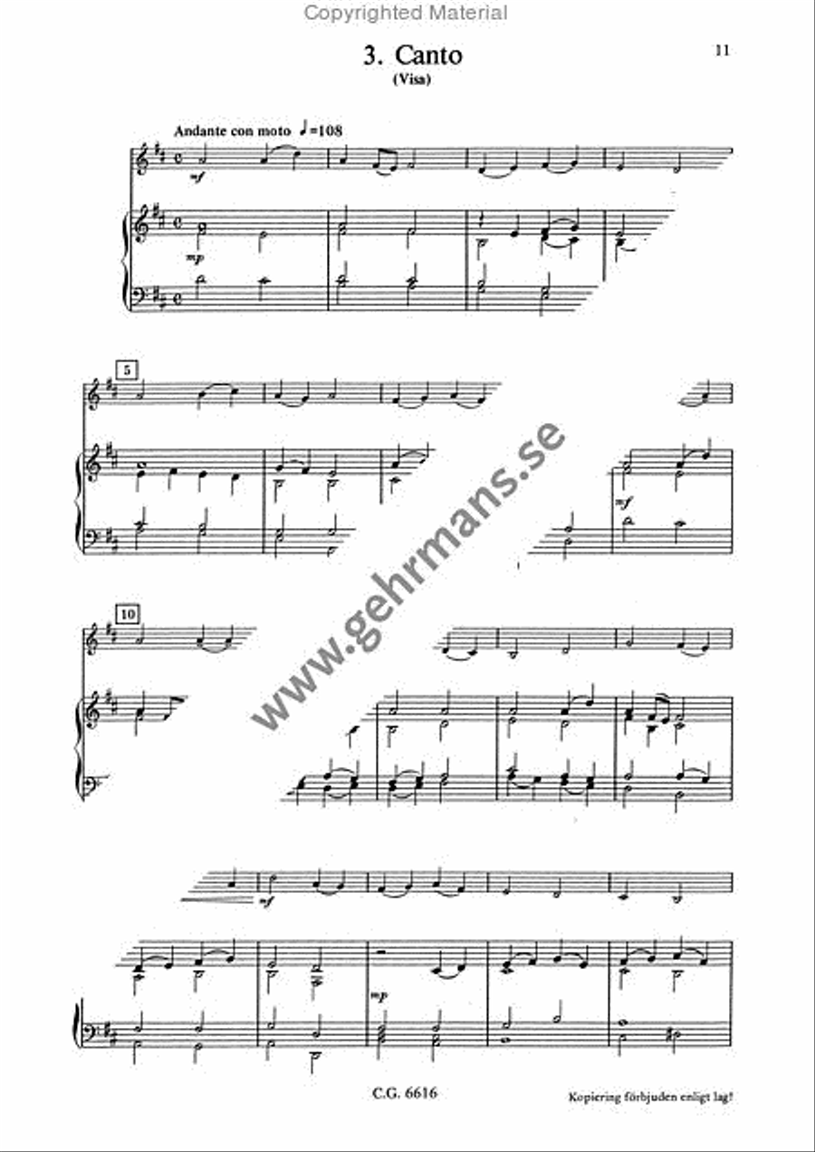 Liten notbok for Marika Violin Solo scores gallery preview page 6