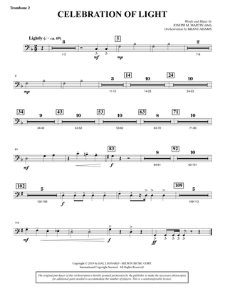 Celebration Of Light (Arise And Shine) (Full Orchestra) - Trombone 2