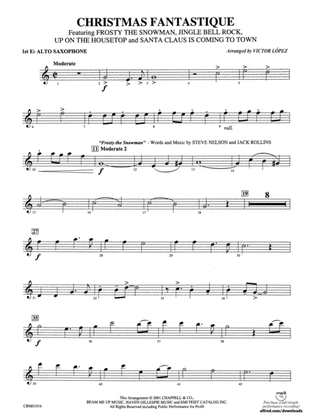 Book cover for Christmas Fantastique (Medley): E-flat Alto Saxophone