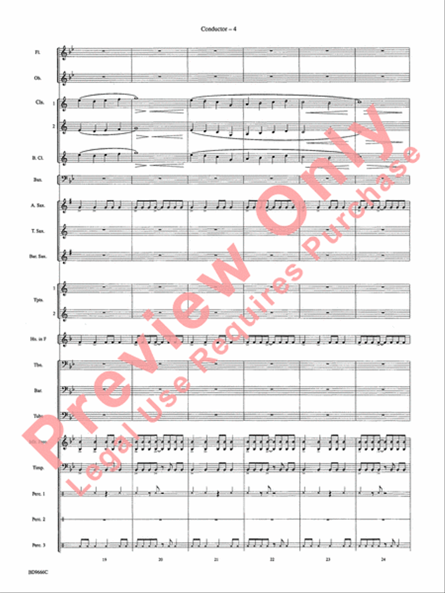Hymnsong Variants Concert Band scores gallery preview page 7