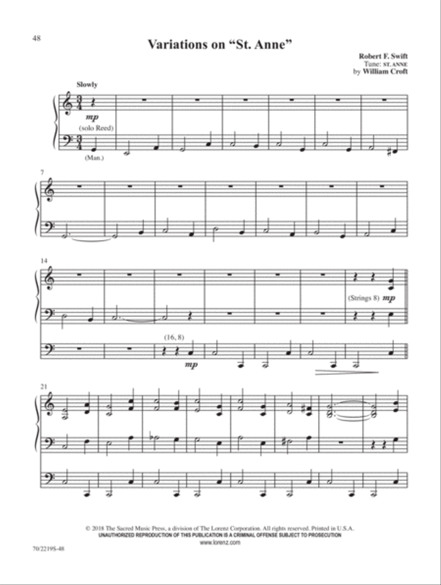 Our Hope for Years to Come Organ Solo scores gallery preview page 19