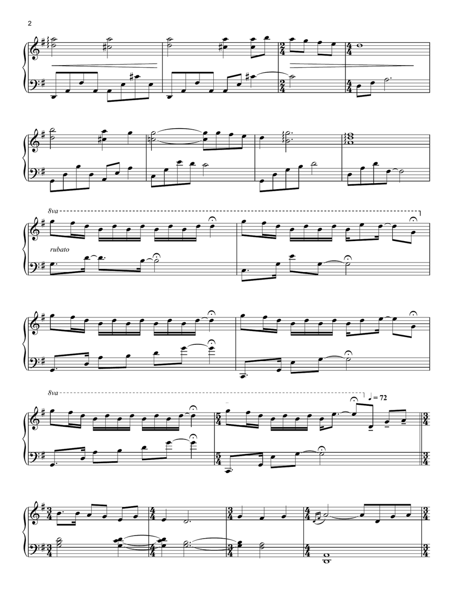 Lead, Kindly Light Piano Solo scores gallery preview page 2